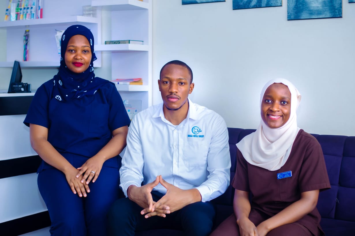 Members of the Rubaga Dental Surgery team